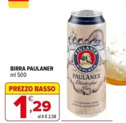 Iperal Birra Paulaner offerta