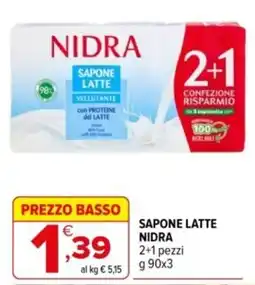 Iperal Sapone latte Nidra offerta