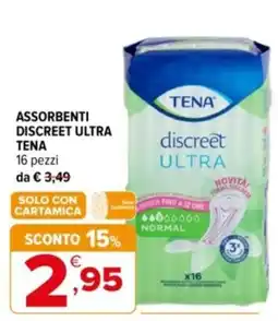 Iperal Assorbenti discreet ultra Tena offerta