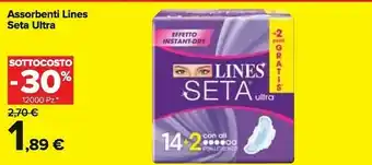 Carrefour Market Lines assorbenti offerta