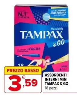 Iperal Assorbenti interni mini Tampax & Go offerta