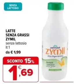 Iperal Latte senza grassi Zymil senza lattosio offerta