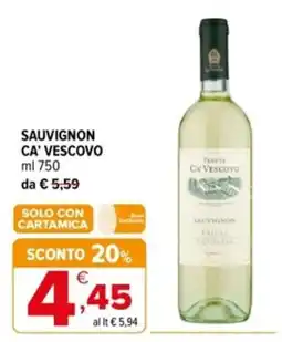 Iperal Sauvignon Ca' Vescovo offerta