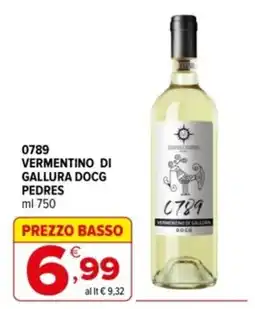 Iperal Vermentino di Gallura DOCG Pedres offerta