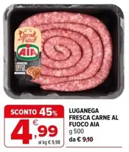 Iperal Luganega fresca carne al fuoco AIA offerta