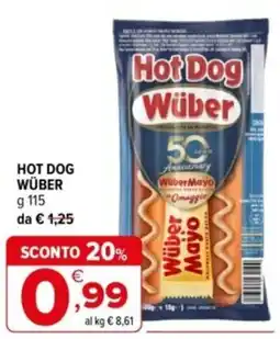 Iperal Hot Dog Wüber offerta