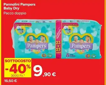 Carrefour Market Pannolini baby dry offerta