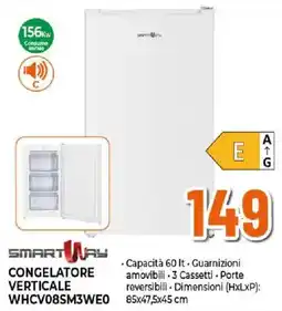 Ipercoop Congelatore verticale Smartway offerta