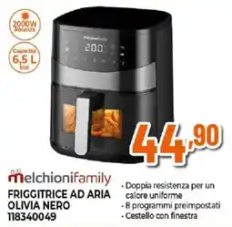 Ipercoop Friggitrice ad aria Olivia Nero offerta
