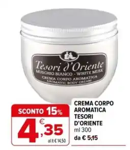 Iperal Crema corpo aromatica Tesori d'Oriente offerta