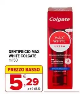 Iperal Dentifricio Max White Colgate offerta