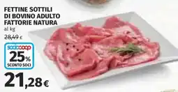 Coop Superstore Fettine sottili di bovino adulto Fattorie Natura offerta