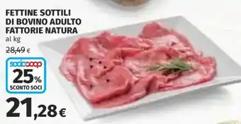Fettine sottili di bovino adulto Fattorie Natura