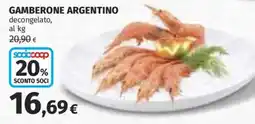 Coop Superstore Gamberone argentino offerta