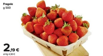 Carrefour Market Fragole 500 g offerta