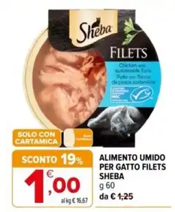 Iperal Alimento umido per gatto filets Sheba offerta
