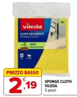 Iperal Sponge cloth Vileda offerta