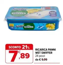 Iperal Ricarica panni wet swiffer offerta
