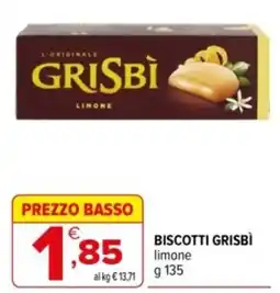 Iperal Biscotti Grisbi limone offerta