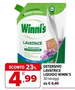 Iperal Detersivo lavatrice liquido Winni's offerta