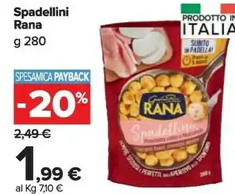 Carrefour Market Giovanni rana - spadellini crema di formaggi 280 g(ml) offerta