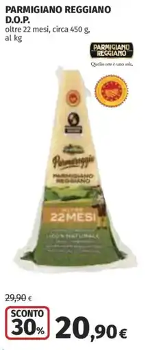 Coop Superstore Parmareggio Parmigiano Reggiano offerta