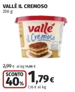 Coop Superstore Vallé il Cremoso offerta