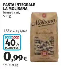 Coop Superstore Pasta integrale La Molisana offerta