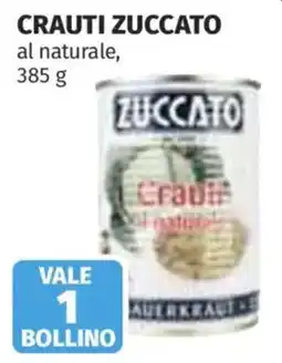 Coop Superstore Crauti Zuccato offerta