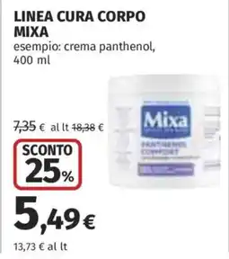 Coop Superstore Crema panthenol Mixa offerta
