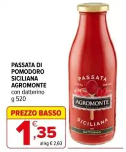 Iperal Passata di pomodoro siciliana Agromonte con datterino offerta
