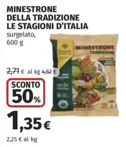 Coop Superstore Minestrone della tradizione Le stagioni d'Italia offerta