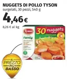 Coop Superstore Nuggets di pollo Tyson offerta