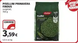 Coop Superstore Pisellini primavera Findus offerta