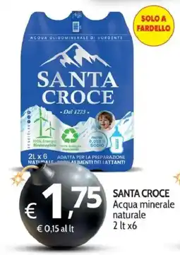 Primo Prezzo Santa Croce Acqua minerale naturale offerta