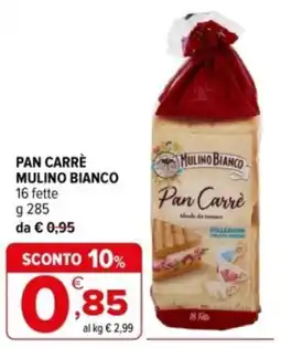 Iperal Pan Carrè Mulino Bianco offerta