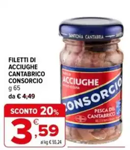 Iperal Filetti di acciughe cantabrico consorcio offerta