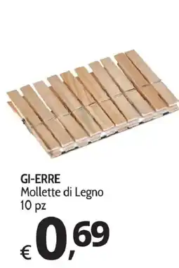 Primo Prezzo GI-ERRE Mollette di Legno offerta