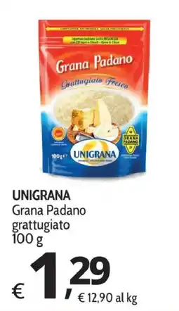 Primo Prezzo Unigrana Grana Padano grattugiato offerta