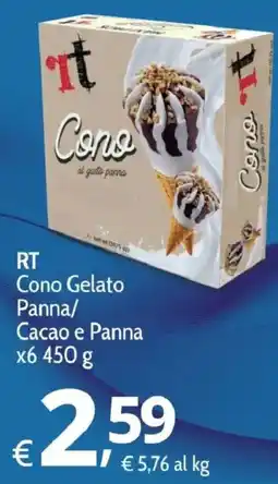 Primo Prezzo Cono Gelato Panna/Cacao e Panna offerta