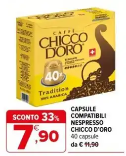 Iperal Capsule compatibili Nespresso Chicco d'Oro offerta