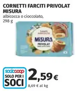 Coop Superstore Cornetti farciti Privolat offerta