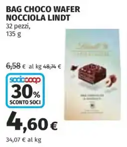 Coop Superstore Bag Choco Wafer Nocciola Lindt offerta