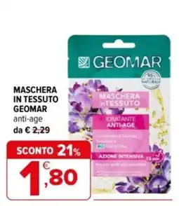 Iperal Maschera in tessuto Geomar anti-age offerta