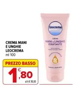 Iperal Crema mani e unghie idratante Leocrema offerta