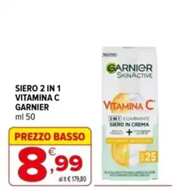 Iperal Siero 2 in 1 vitamina C Garnier offerta