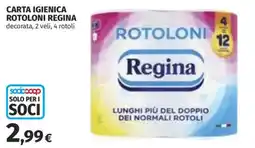 Coop Superstore Carta igienica rotoloni Regina offerta
