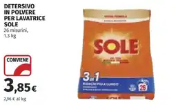 Coop Superstore Detersivo in polvere per lavatrice Sole offerta