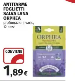 Coop Superstore Foglietti antitarme salva lana Orphea offerta
