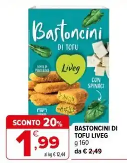 Iperal Bastoncini di tofu Liveg offerta